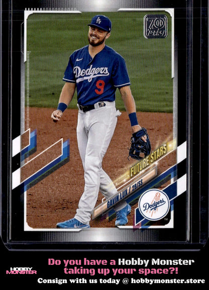 2021 Topps Gavin Lux Future Stars Black #/70 Los Angeles Dodgers