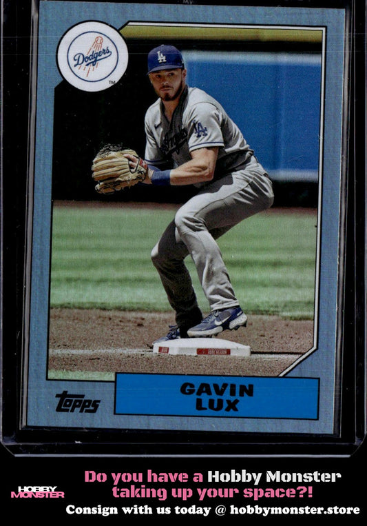 2022 Topps Archives Gavin Lux Blue #/25 Los Angeles Dodgers