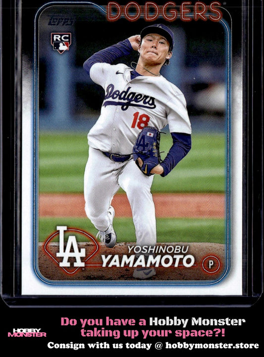 2024 Topps Yoshinobu Yamamoto Rookie Los Angeles Dodgers