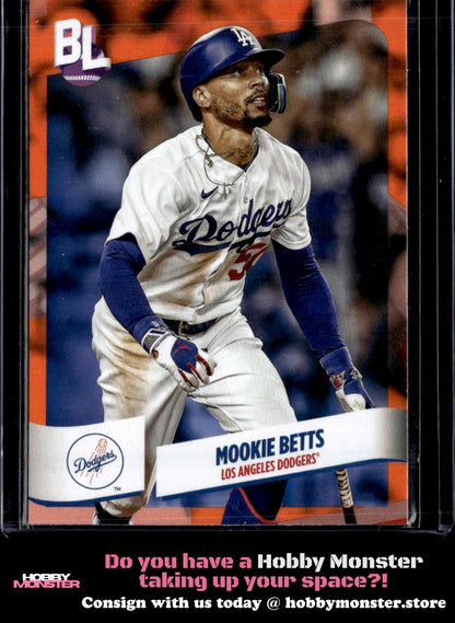 2024 Topps Big League Mookie Betts Electric Orange Los Angeles Dodgers