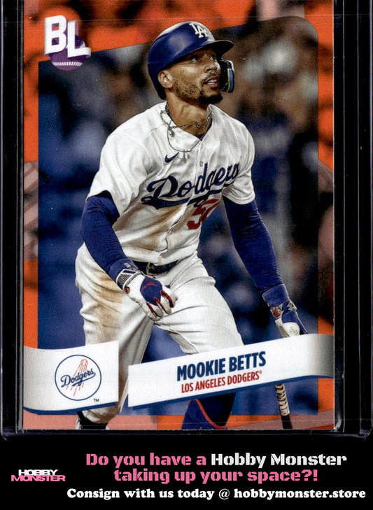 2024 Topps Big League Mookie Betts Electric Orange Los Angeles Dodgers