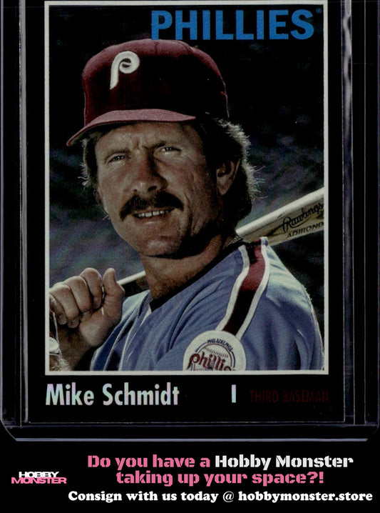 2024 Topps Archives Mike Schmidt Black Foilboard Philadelphia Phillies