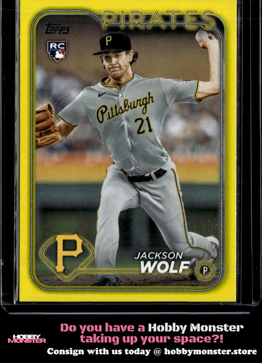 2024 Topps Jackson Wolf Yellow Rookie Pittsburgh Pirates