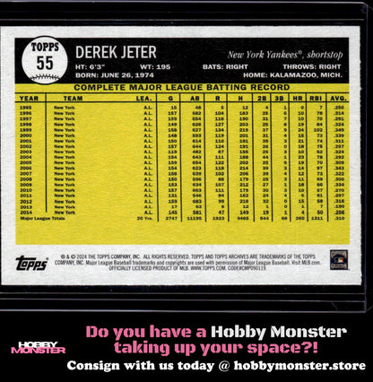 2024 Topps Archives Derek Jeter New York Yankees