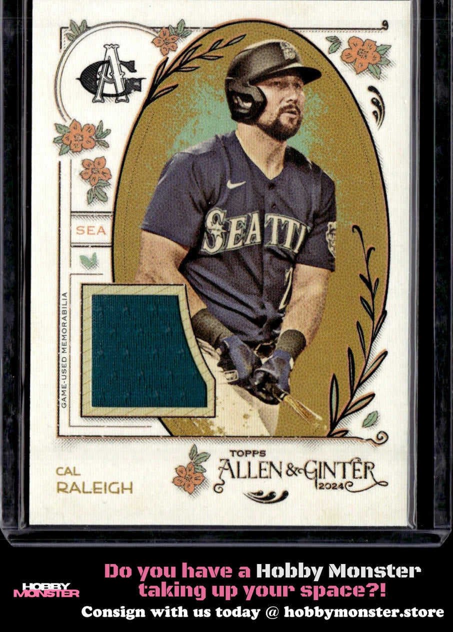 2024 Topps Allen & Ginter Cal Raleigh A&G Relics Full Size B Seattle Mariners