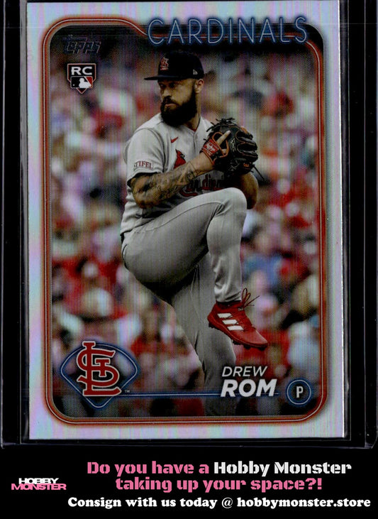 2024 Topps Drew Rom Rainbow Foil Rookie St. Louis Cardinals
