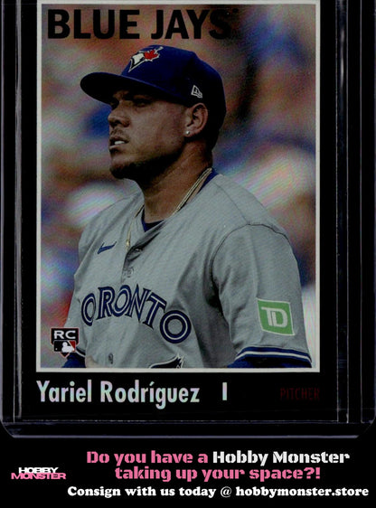 2024 Topps Archives Yariel Rodríguez Black Foilboard Toronto Blue Jays