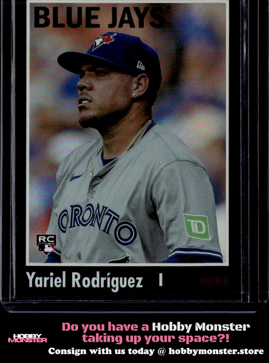 2024 Topps Archives Yariel Rodríguez Black Foilboard Toronto Blue Jays