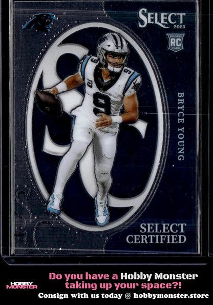 2023 Panini Select Bryce Young Select Certified Rookies Carolina Panthers