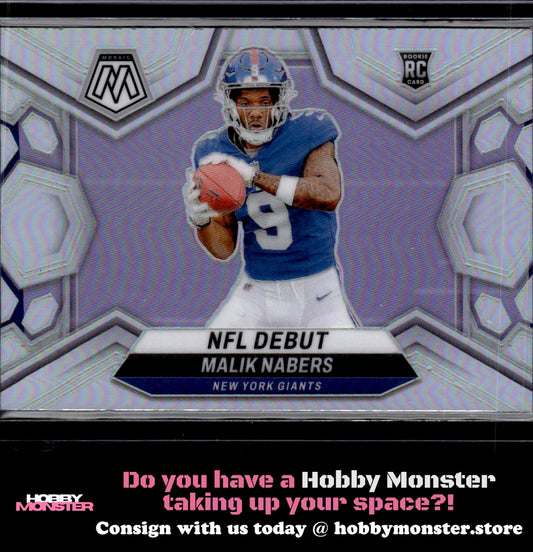 2024 Panini Mosaic Malik Nabers Silver New York Giants