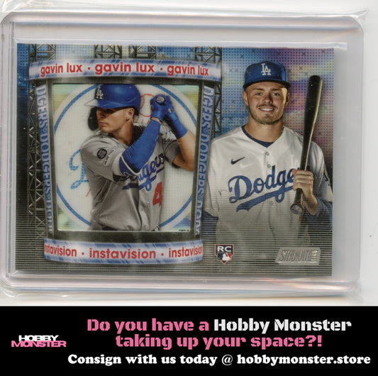 2020 Stadium Club Gavin Lux Instavision Los Angeles Dodgers