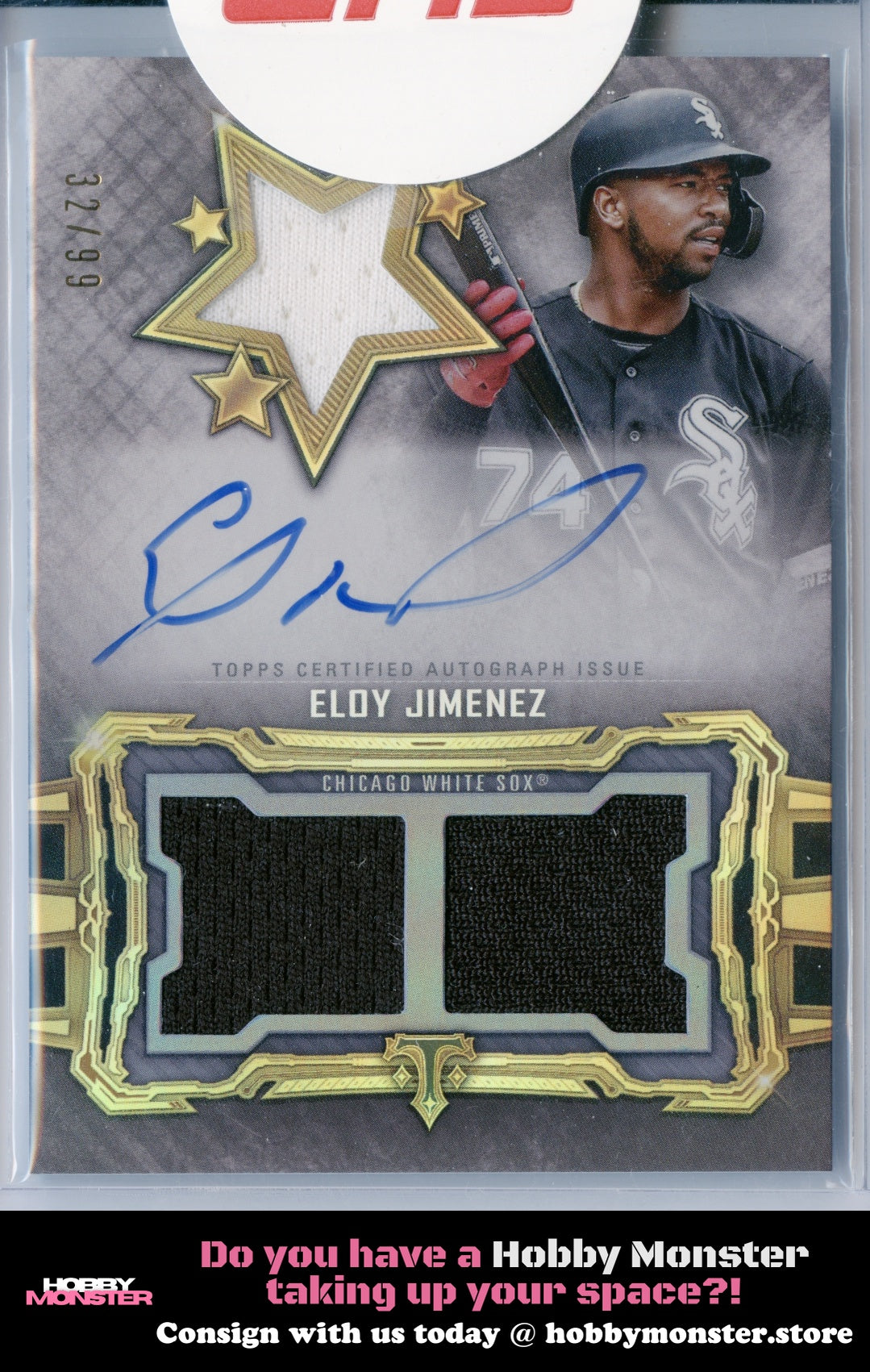 2020 Topps Triple Threads Eloy Jimenez Auto 32/99 White Sox