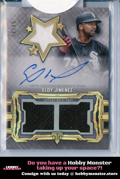 2020 Topps Triple Threads Eloy Jimenez Auto 56/99 White Sox