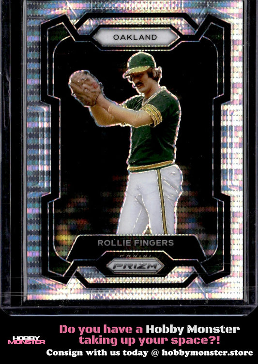 2024 Panini Prizm Rollie Fingers Pulsar Prizms #/499 Oakland Athletics