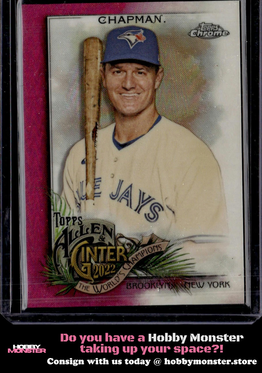 2022 Topps Allen & Ginter Chrome Matt Chapman Magenta Refractor /199 Toronto