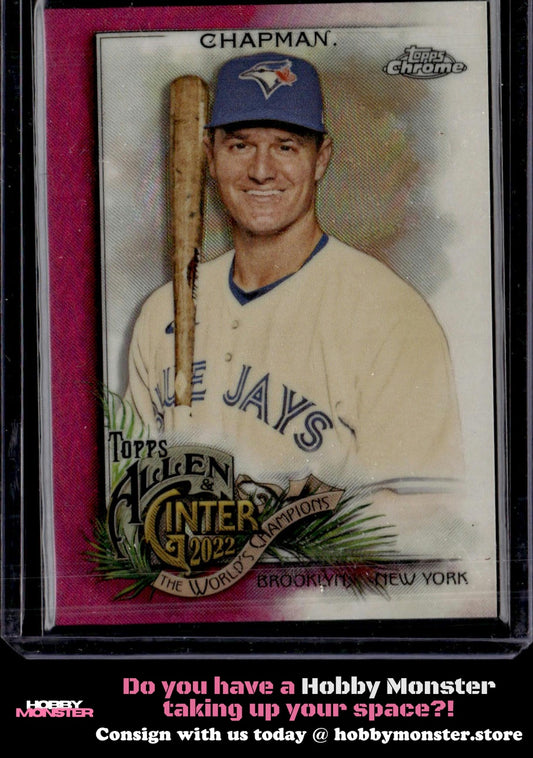 2022 Topps Allen & Ginter Chrome Matt Chapman Magenta Refractor /199 Toronto