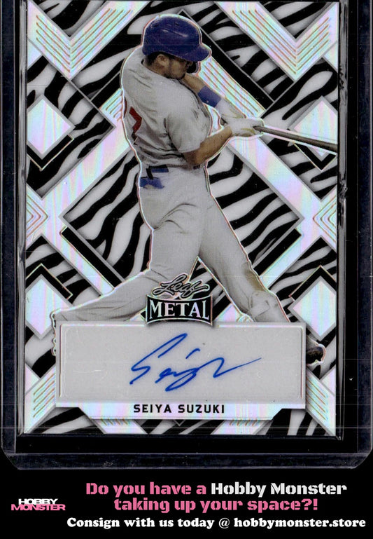 2022 Leaf Metal Seiya Suzuki Zebra Prismatic Auto /5