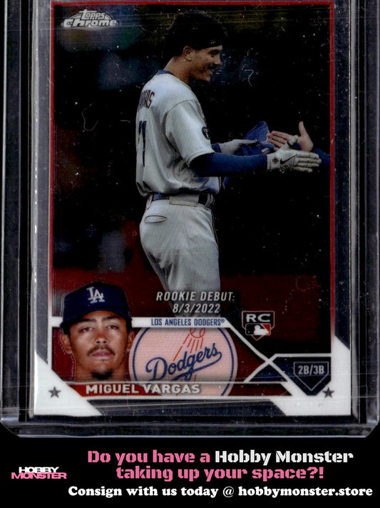 2023 Topps Chrome Update Miguel Vargas Los Angeles Dodgers