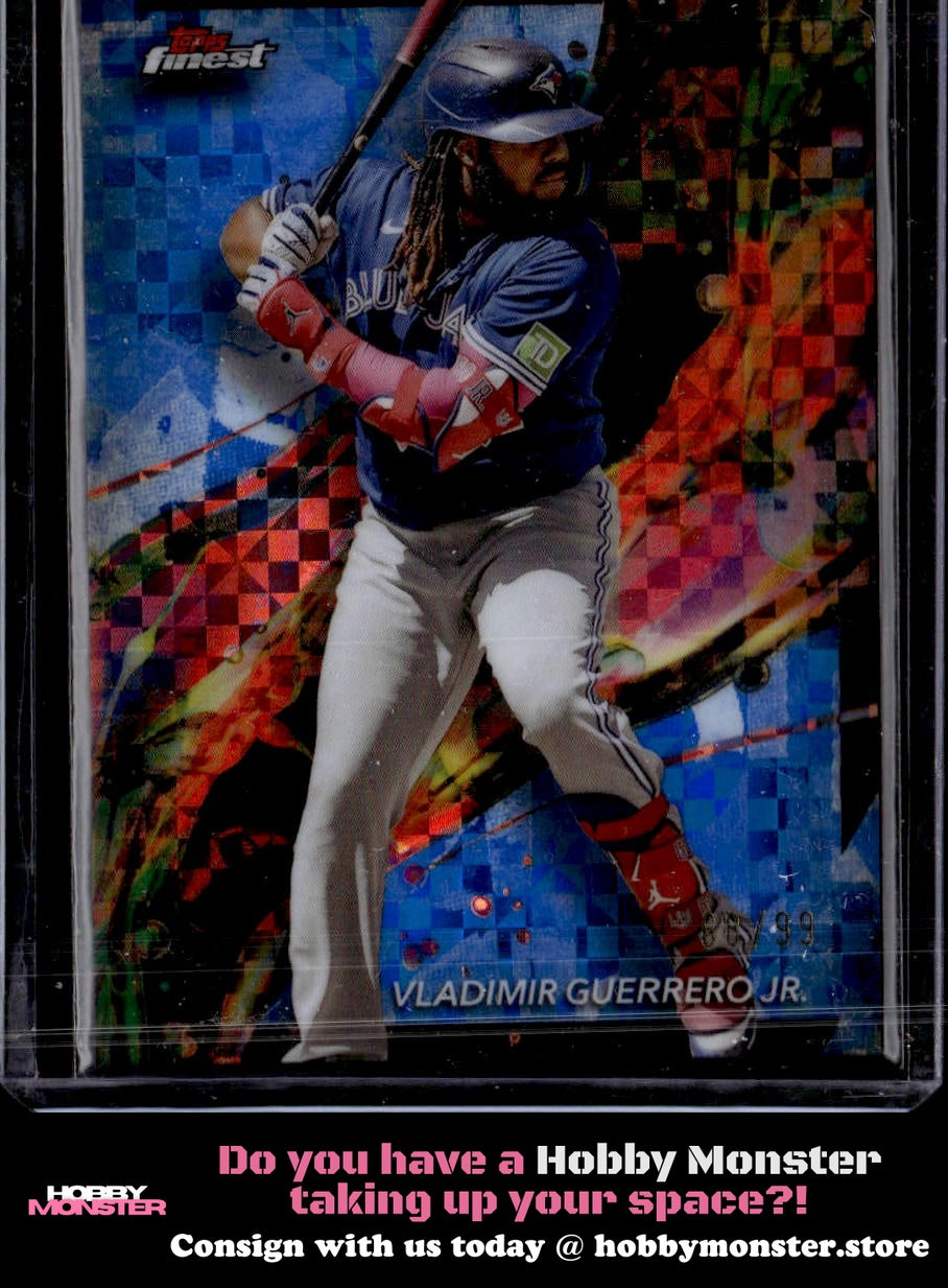 2024 Finest Vladimir Guerrero Jr. Blue Checkerboard Refractors #/99 Toronto