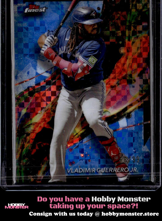 2024 Finest Vladimir Guerrero Jr. Blue Checkerboard Refractors #/99 Toronto