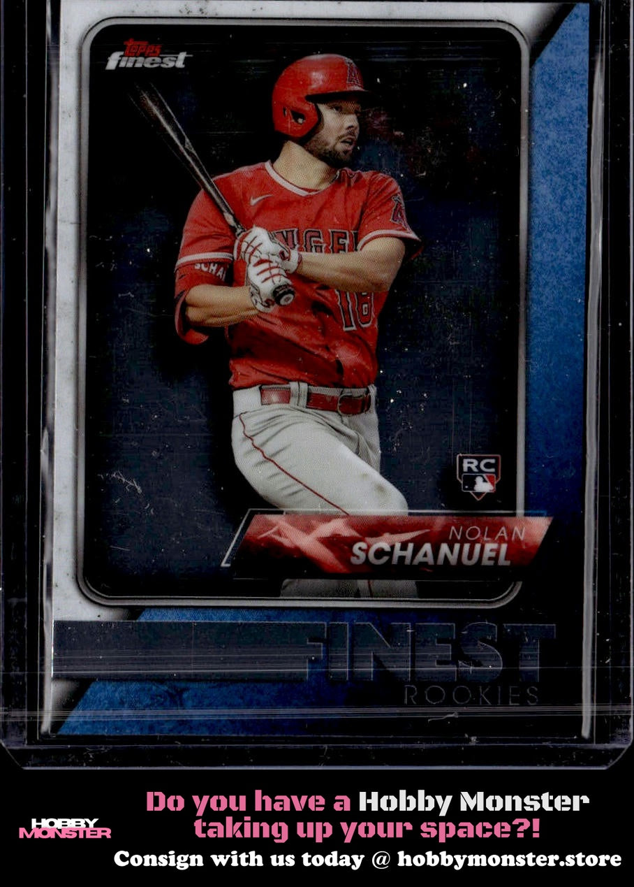 2024 Finest Nolan Schanuel Finest Rookies Design Variations Los Angeles Angels