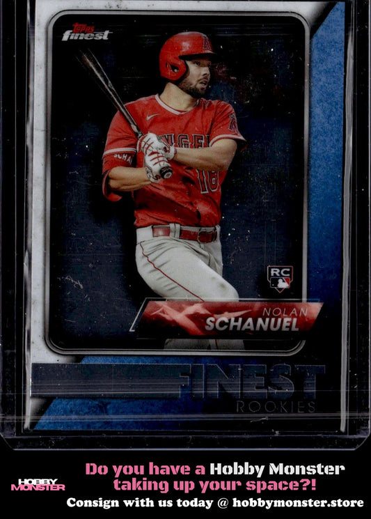 2024 Finest Nolan Schanuel Finest Rookies Design Variations Los Angeles Angels