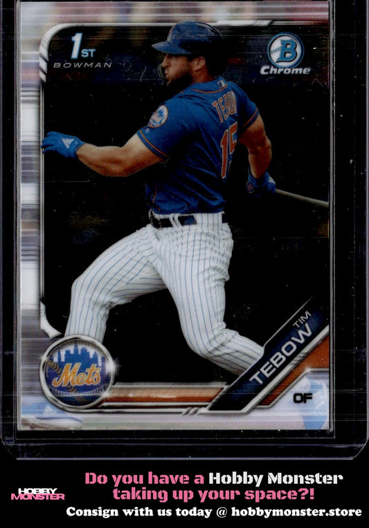 2019 Bowman Chrome Tim Tebow Prospects New York Mets