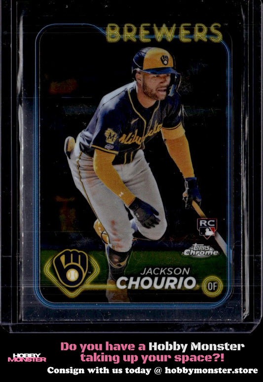 2024 Topps Chrome Jackson Chourio Rookie Milwaukee Brewers