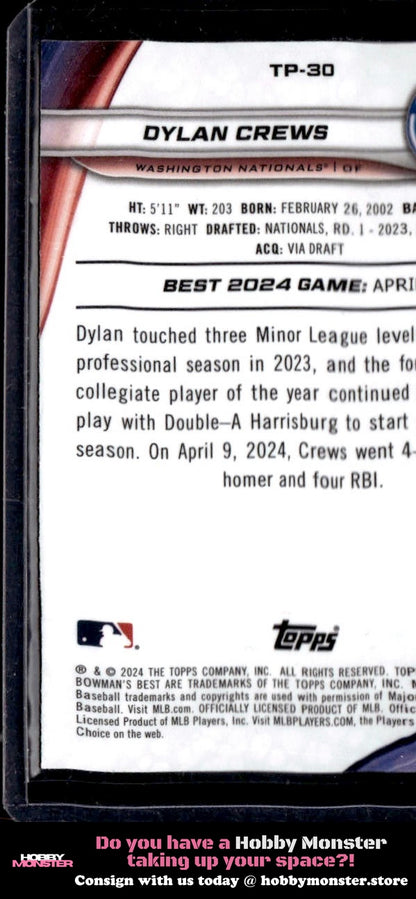 2024 Bowman's Best Dylan Crews Prospects Washington Nationals