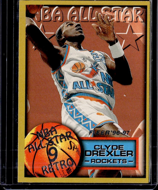 1996-97 Fleer Clyde Drexler Houston Rockets