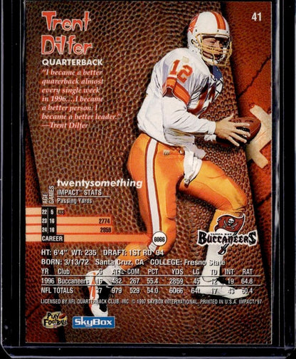 1997 SkyBox Impact Trent Dilfer Tampa Bay Buccaneers