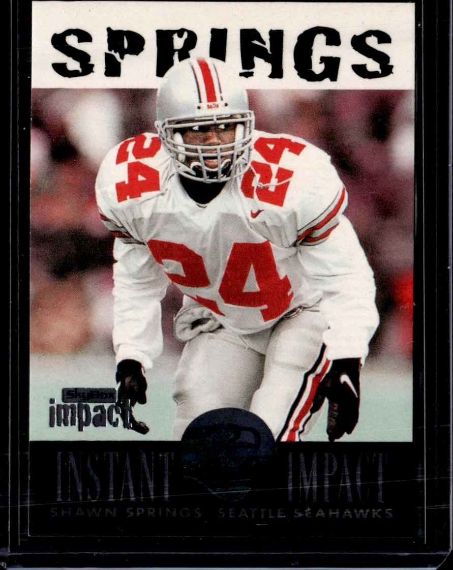 1997 SkyBox Impact Shawn Springs Instant Impact Seattle Seahawks