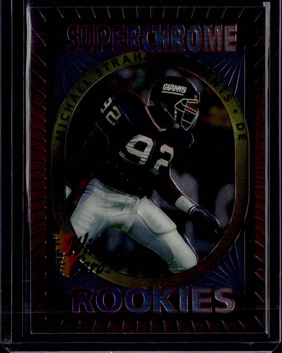 1993 Wild Card Michael Strahan Superchrome Rookies New York Giants