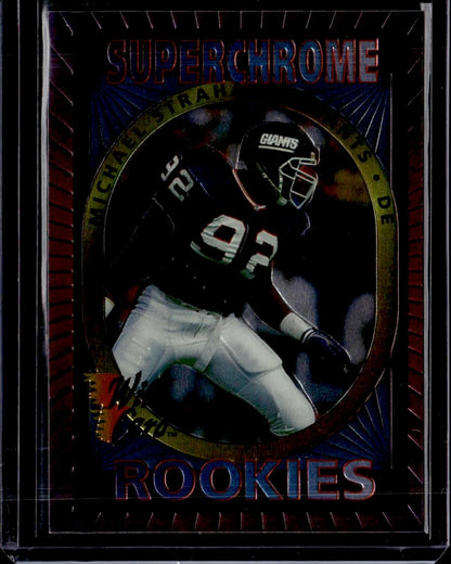 1993 Wild Card Michael Strahan Superchrome Rookies New York Giants