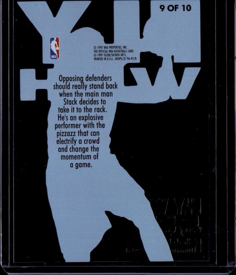 1996-97 Hoops Jerry Stackhouse Fly With Philadelphia 76ers