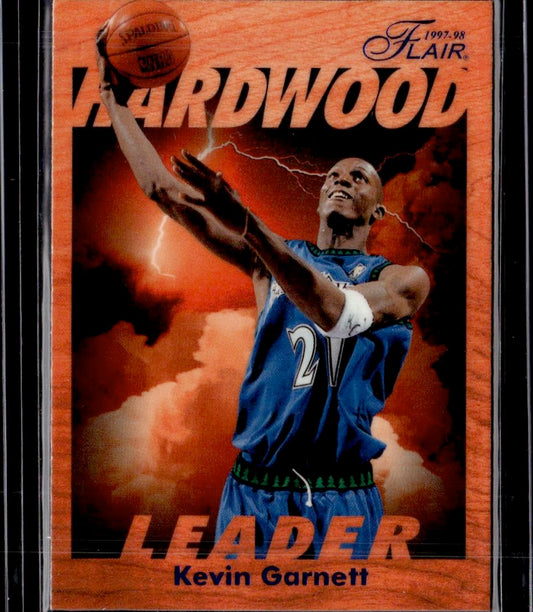 1997-98 Fleer Kevin Garnett Flair Hardwood Leaders Minnesota Timberwolves