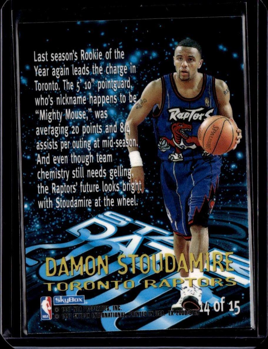 1996-97 E-X2000 Damon Stoudamire X2000 - Star Date 2000 Toronto Raptors