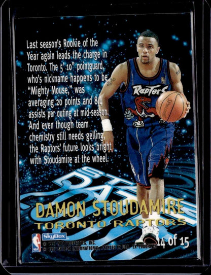1996-97 E-X2000 Damon Stoudamire X2000 - Star Date 2000 Toronto Raptors