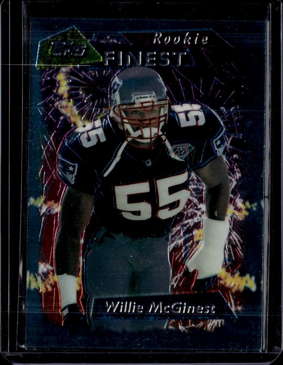 1995 Finest Willie McGinest New England Patriots