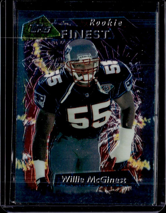 1995 Finest Willie McGinest New England Patriots