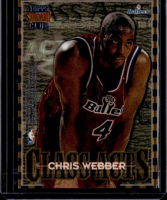 1996-97 Stadium Club Chris Webber / Juwan Howard Class Acts Washington Bullets