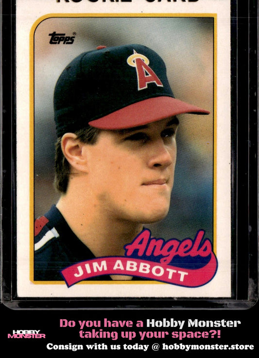 1989 Topps Traded Jim Abbott California Angels