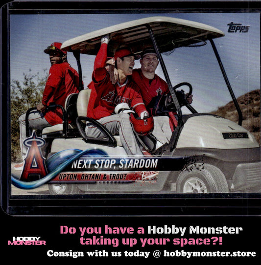 2018 Topps Update Next Stop, Stardom Ohtani Trout Los Angeles Angels