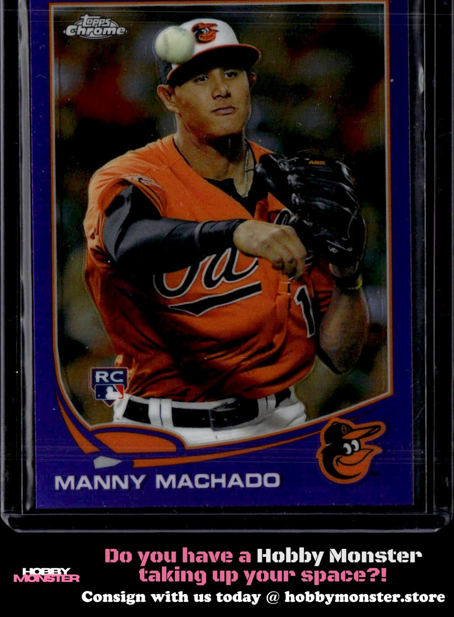2013 Topps Chrome Manny Machado Purple Refractors Rookie Baltimore Orioles