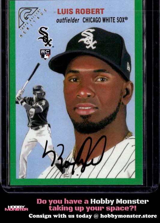 2020 Topps Gallery Luis Robert Heritage Green #/250 Chicago White Sox