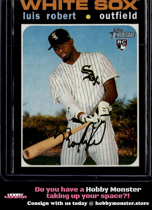 2020 Topps Heritage Luis Robert Rookie Chicago White Sox B