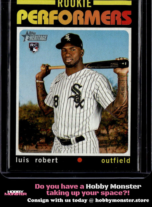 2020 Topps Heritage Luis Robert Rookie Performers Chicago White Sox