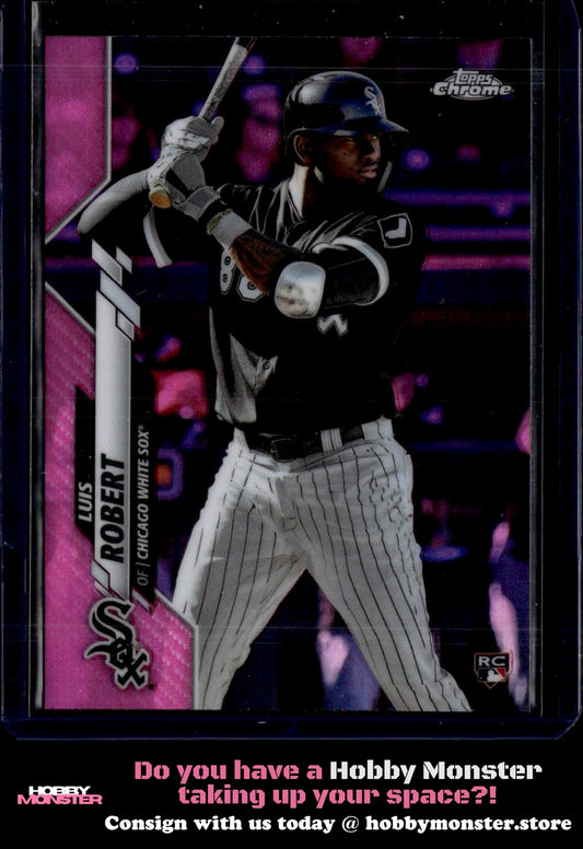 2020 Topps Chrome Luis Robert Pink Refractor Rookie Chicago White Sox