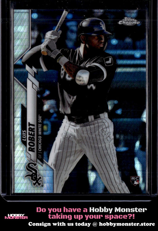 2020 Topps Chrome Luis Robert Prism Refractor Rookie Chicago White Sox