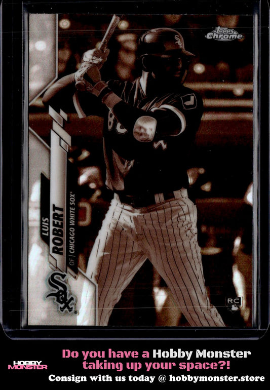 2020 Topps Chrome Luis Robert Sepia Refractor Rookie Chicago White Sox